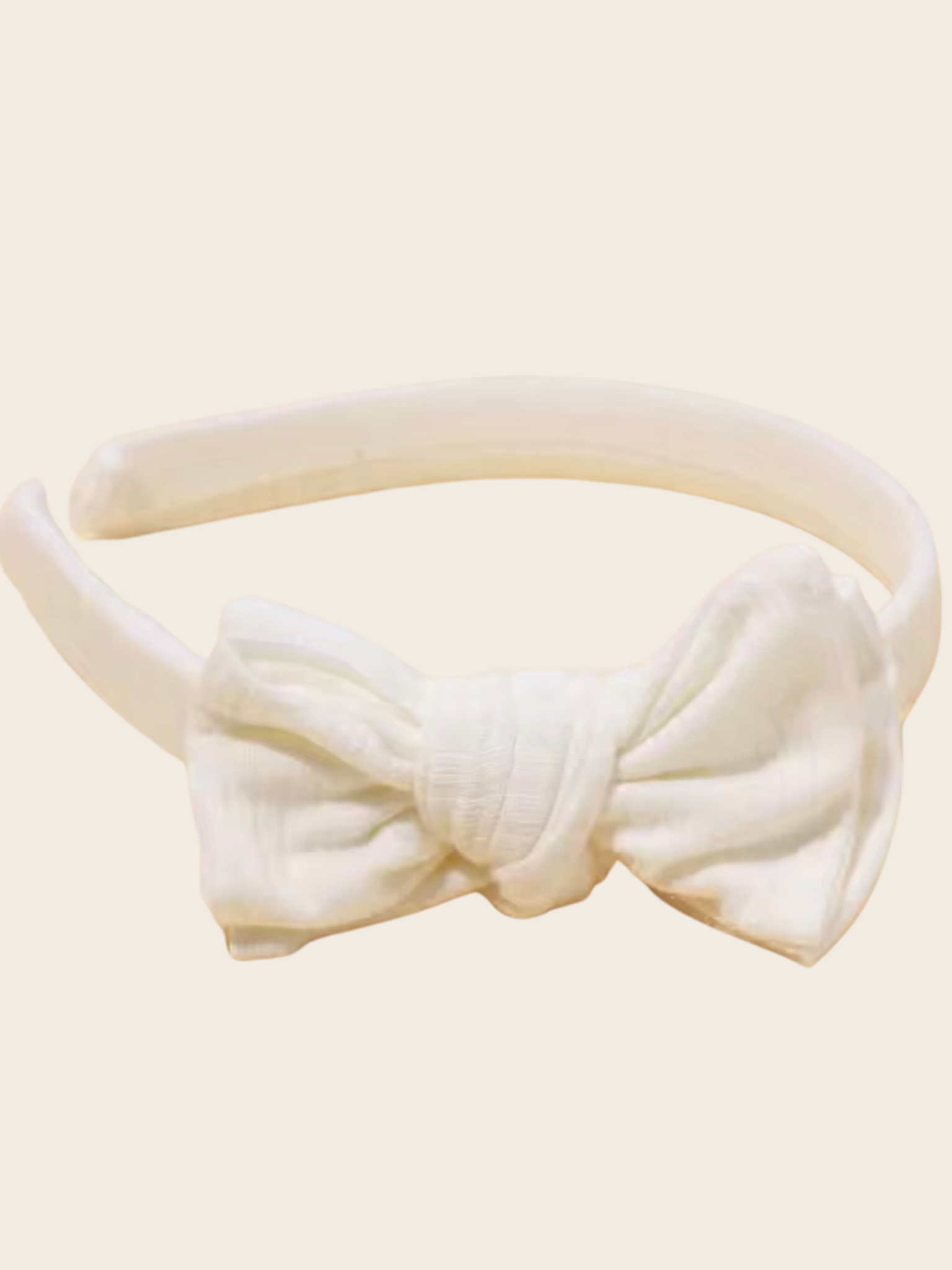 Haarband Bow - Crème