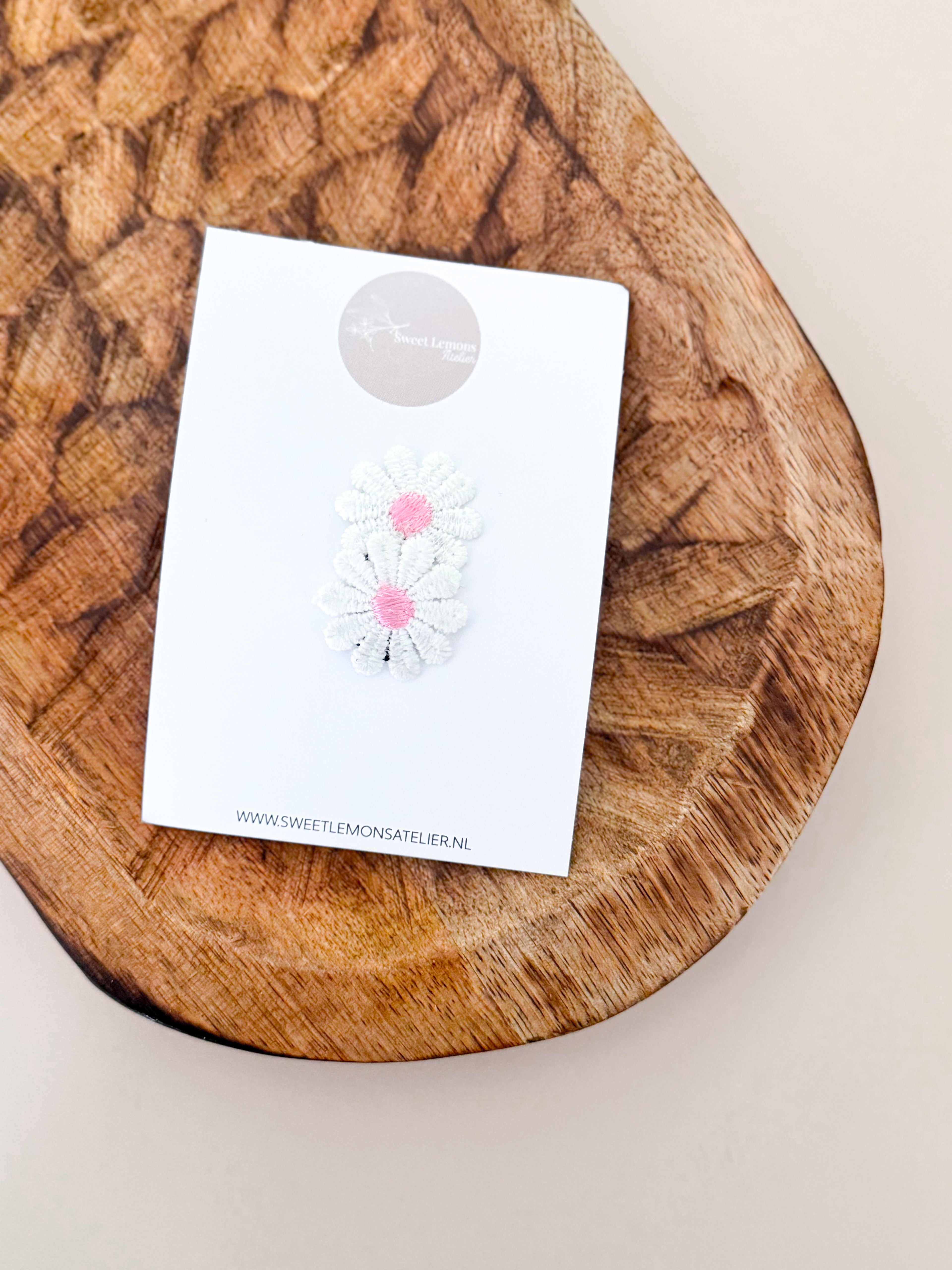 Antislip Haarspeldje Madelief - Roze