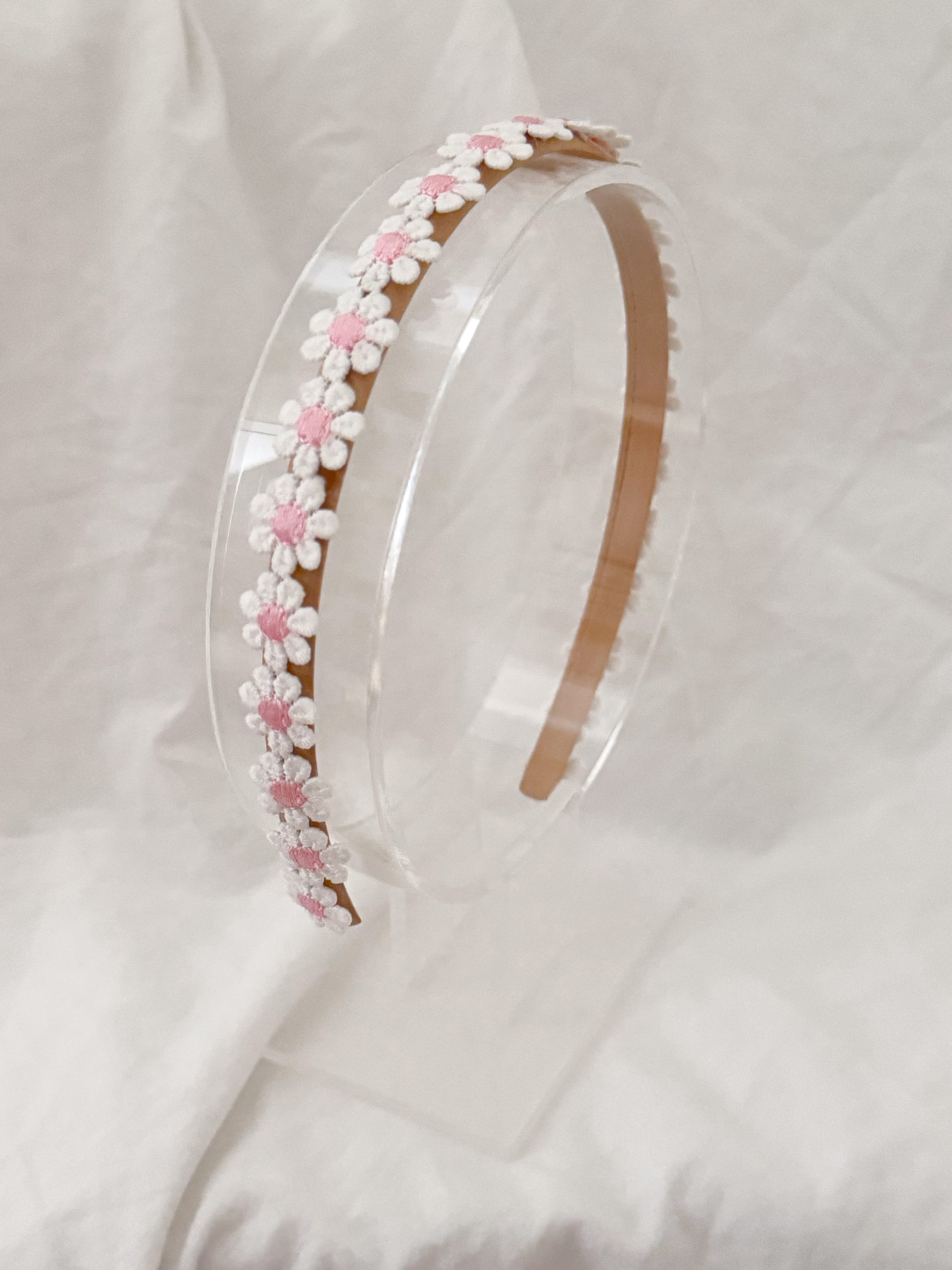 Diadeem Madeliefjes - Roze