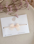 Haarband Silk Bow - Crème