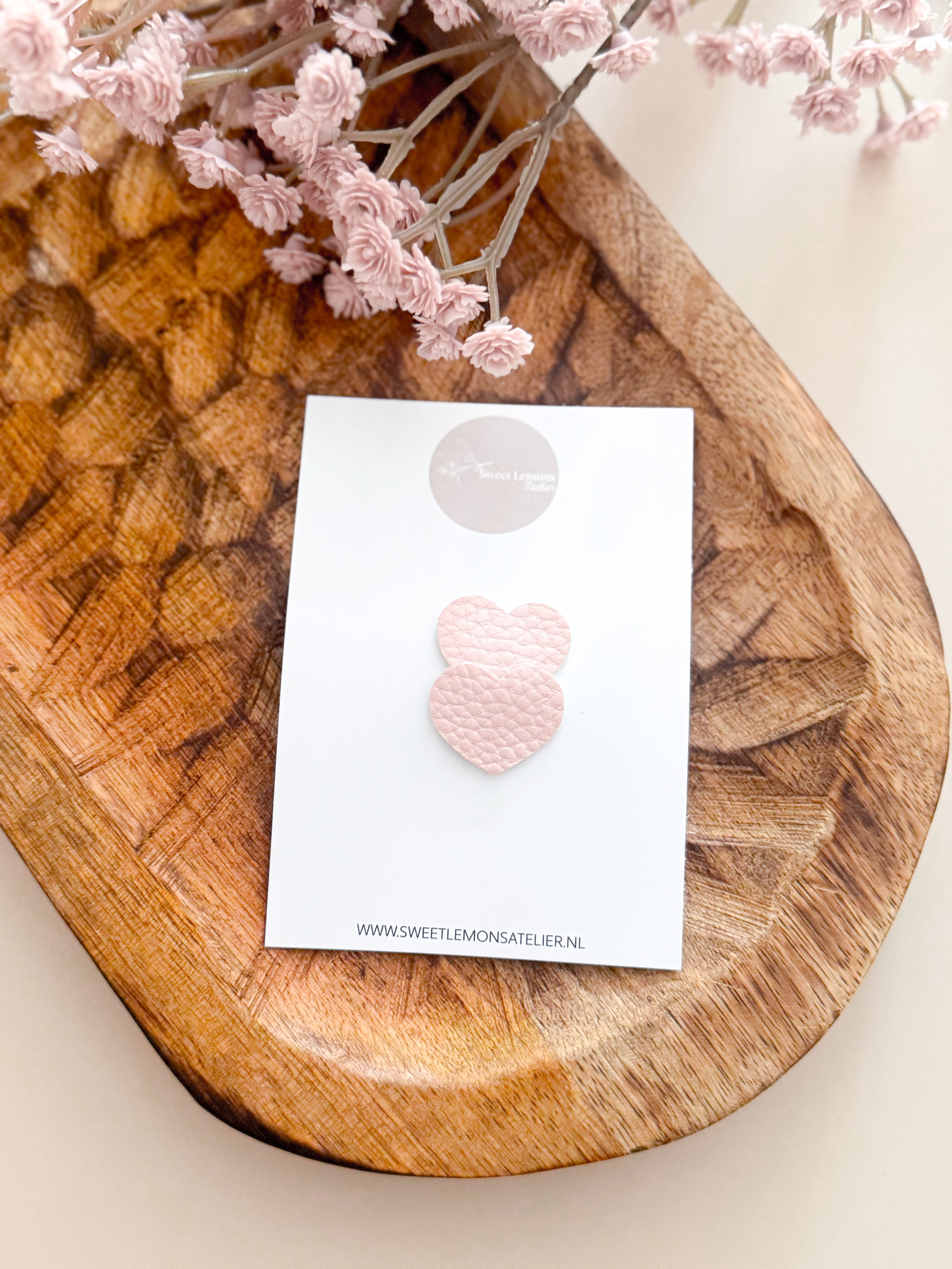 Antislip Haarspeldje Hearts - Roze