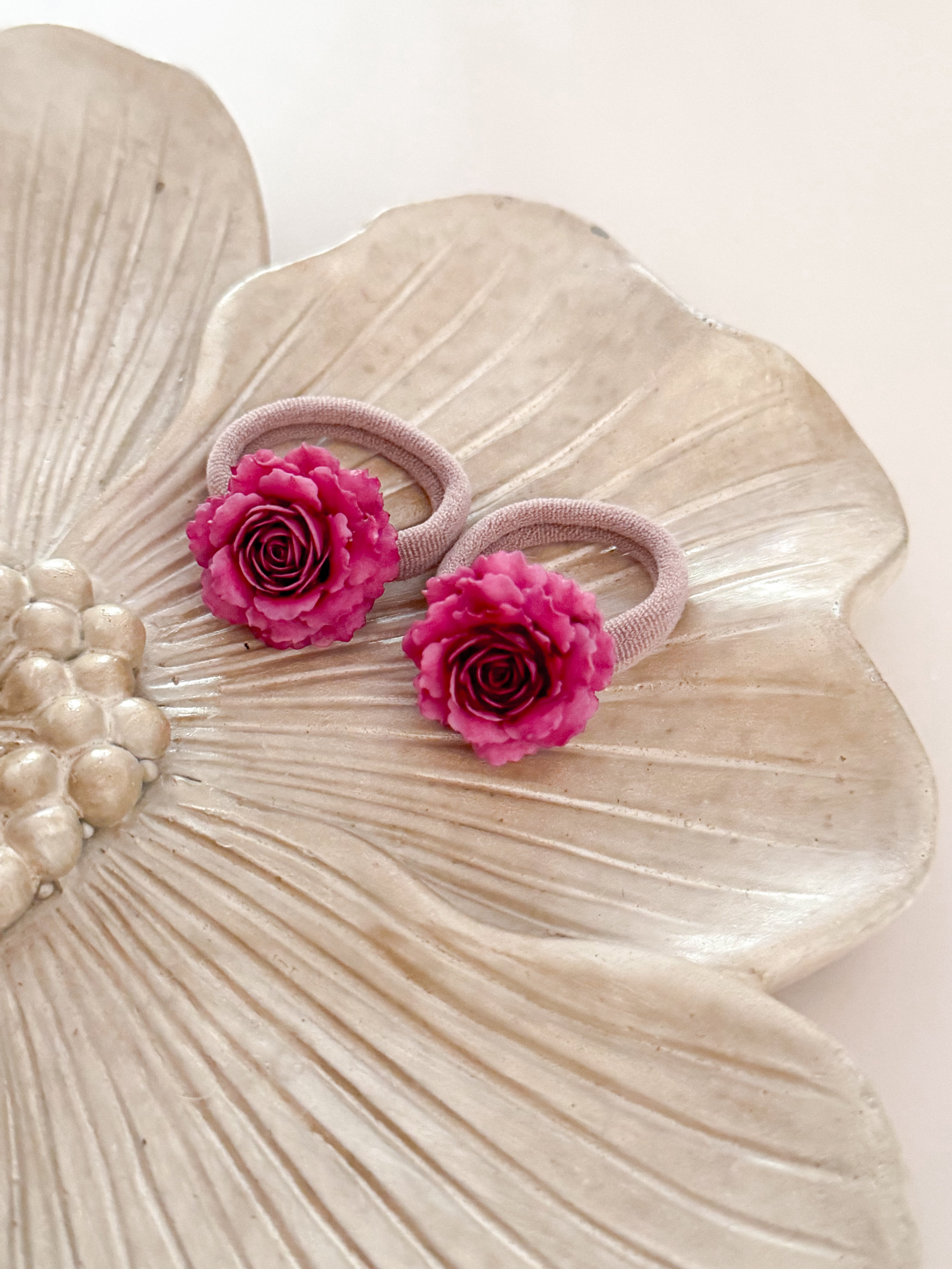 Haarelastiek Rose - Donker Roze