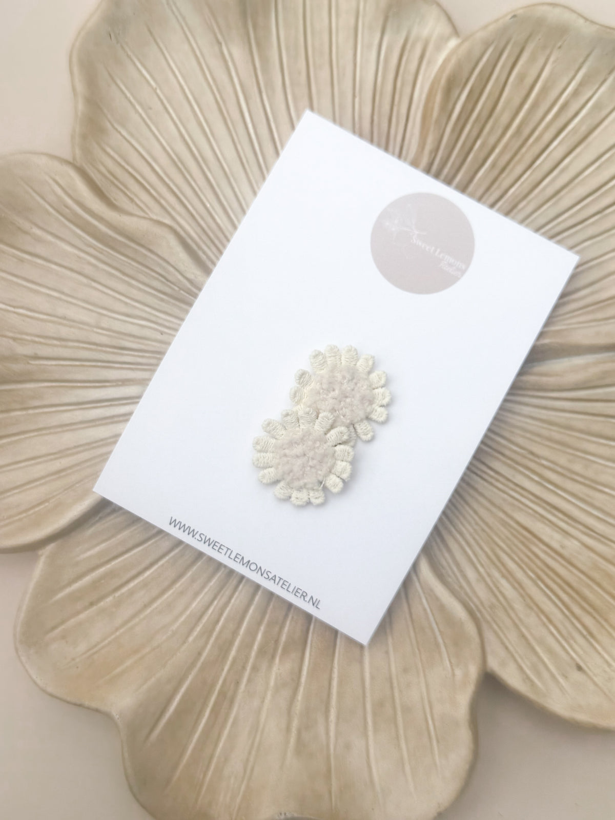 Antislip Haarspeldje Cozy Flowers - Blush