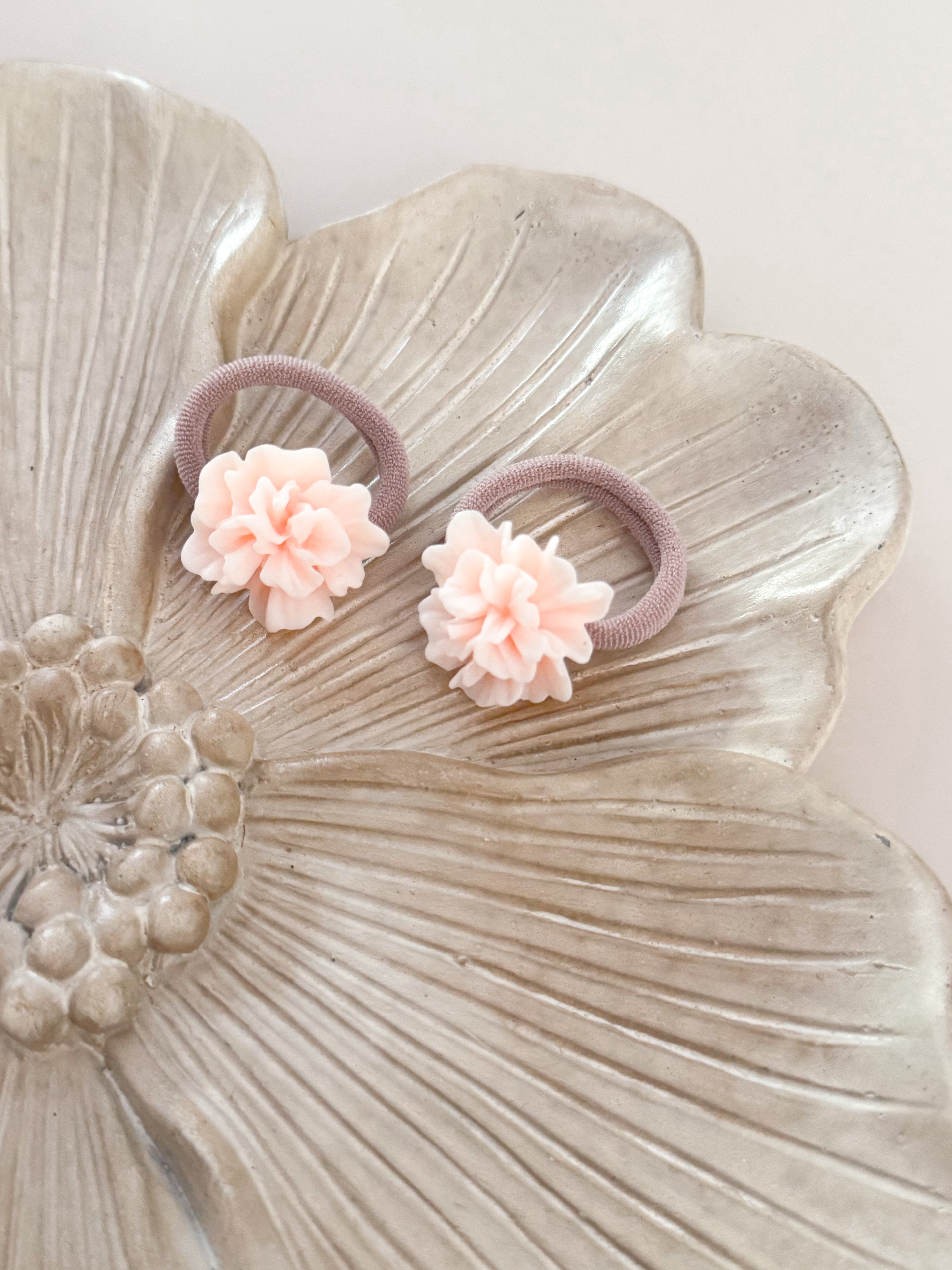 Haarelastiek Bloesem - Peach