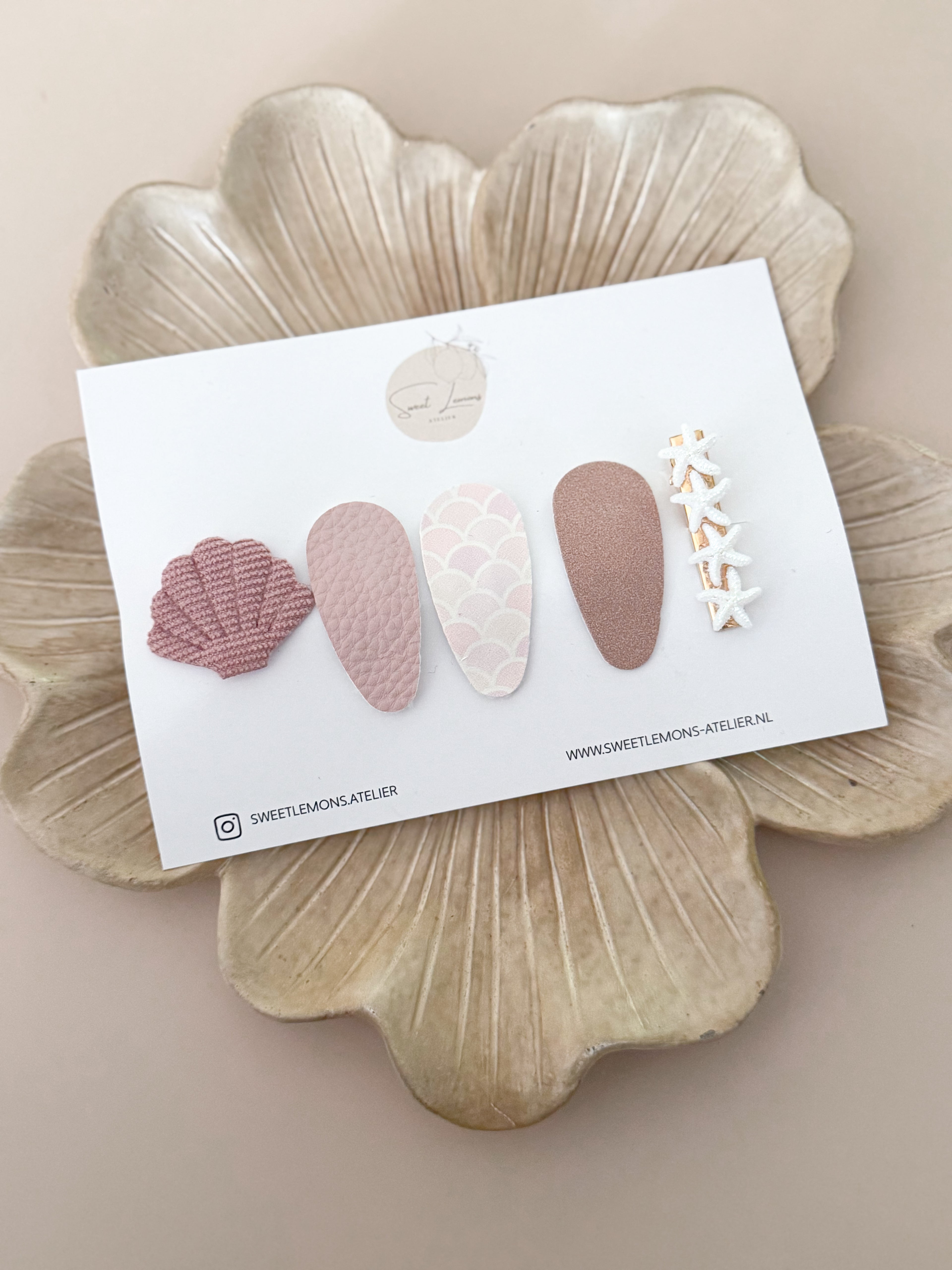 Antislip Setje - Seashell Pink