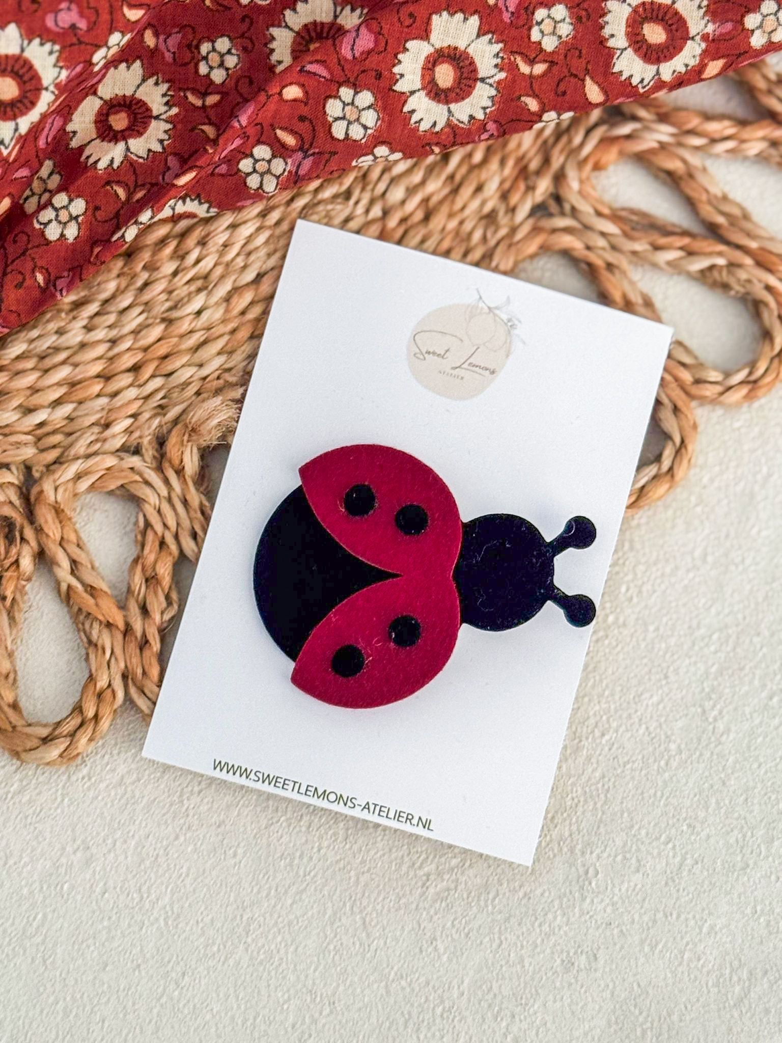 Haarspeldje - Lieveheersbeestje