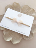 Haarband Silk Bow - Crème