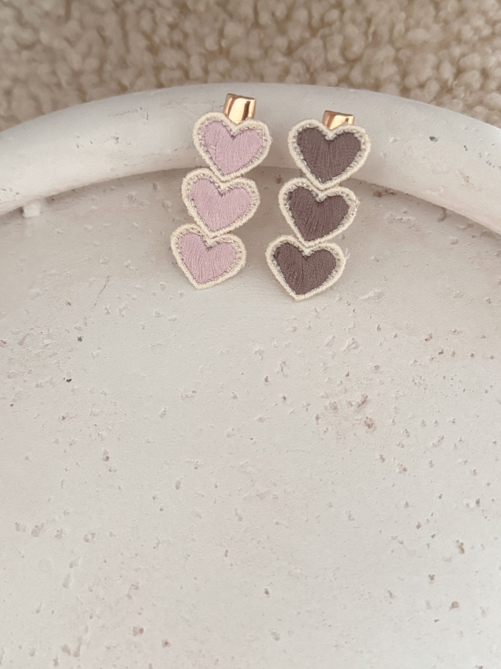 Haarspeldje Soft Hearts - Roze
