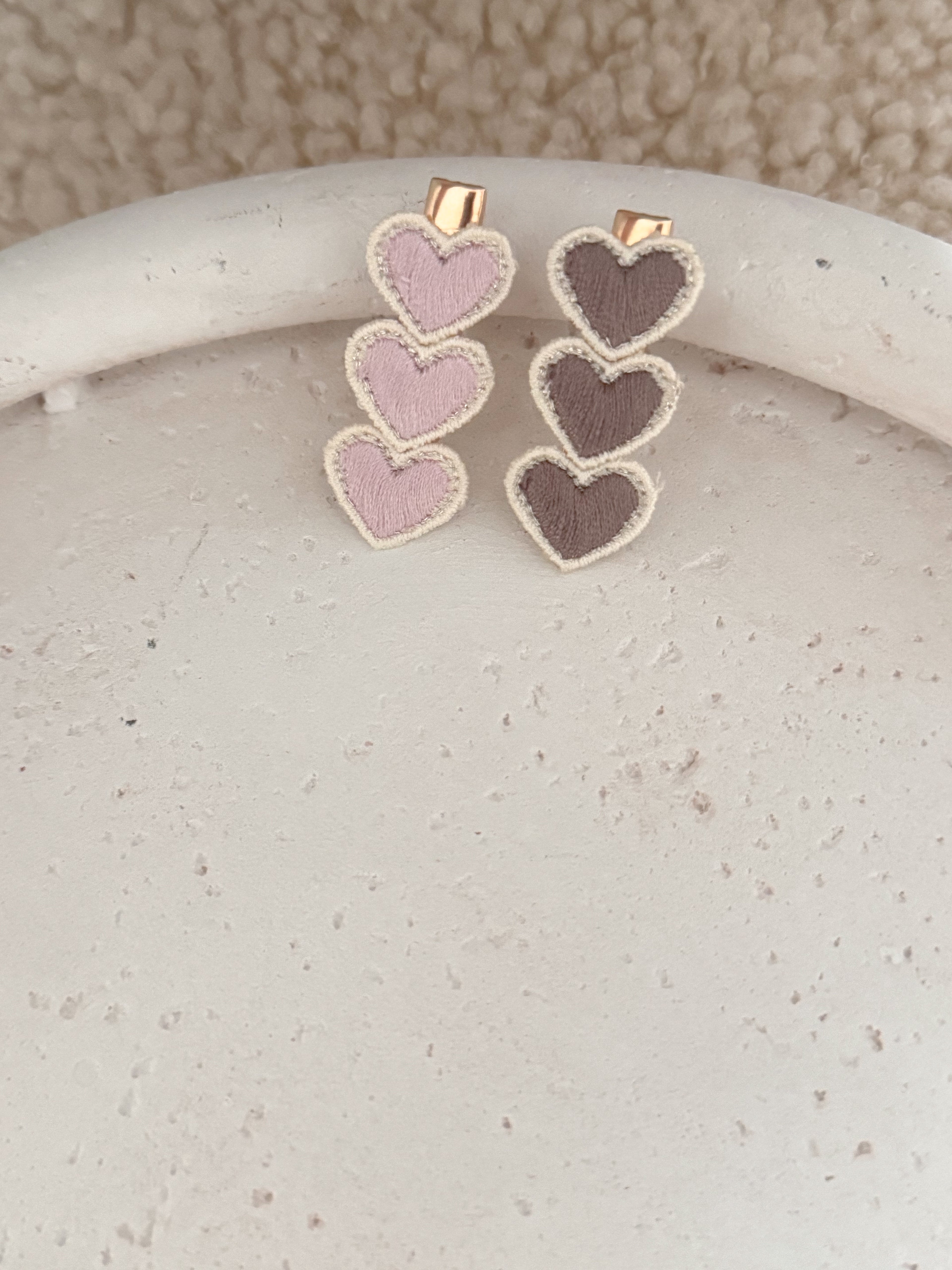 Haarspeldje Soft Hearts - Roze