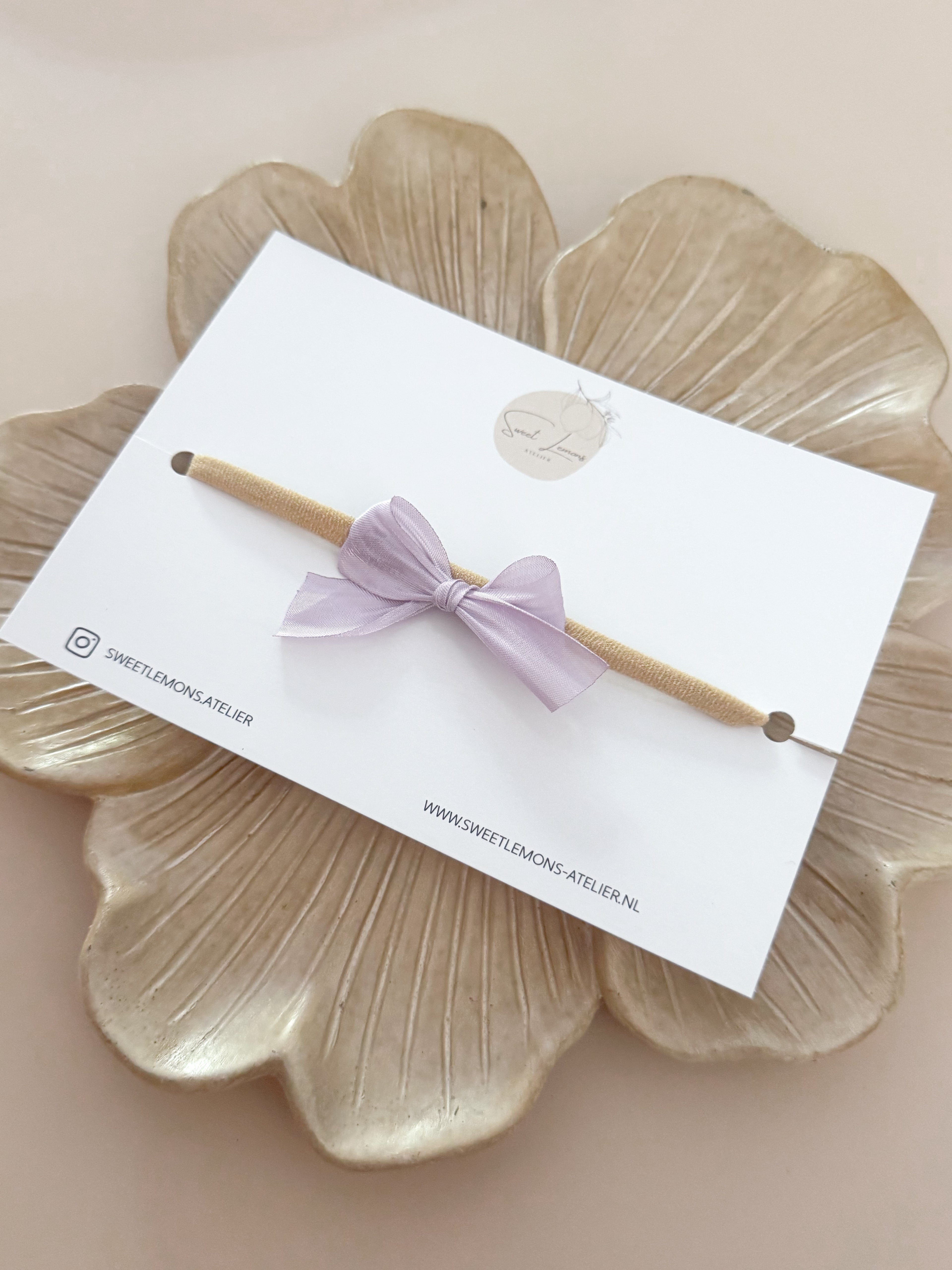 Haarband Silk Bow - Lila