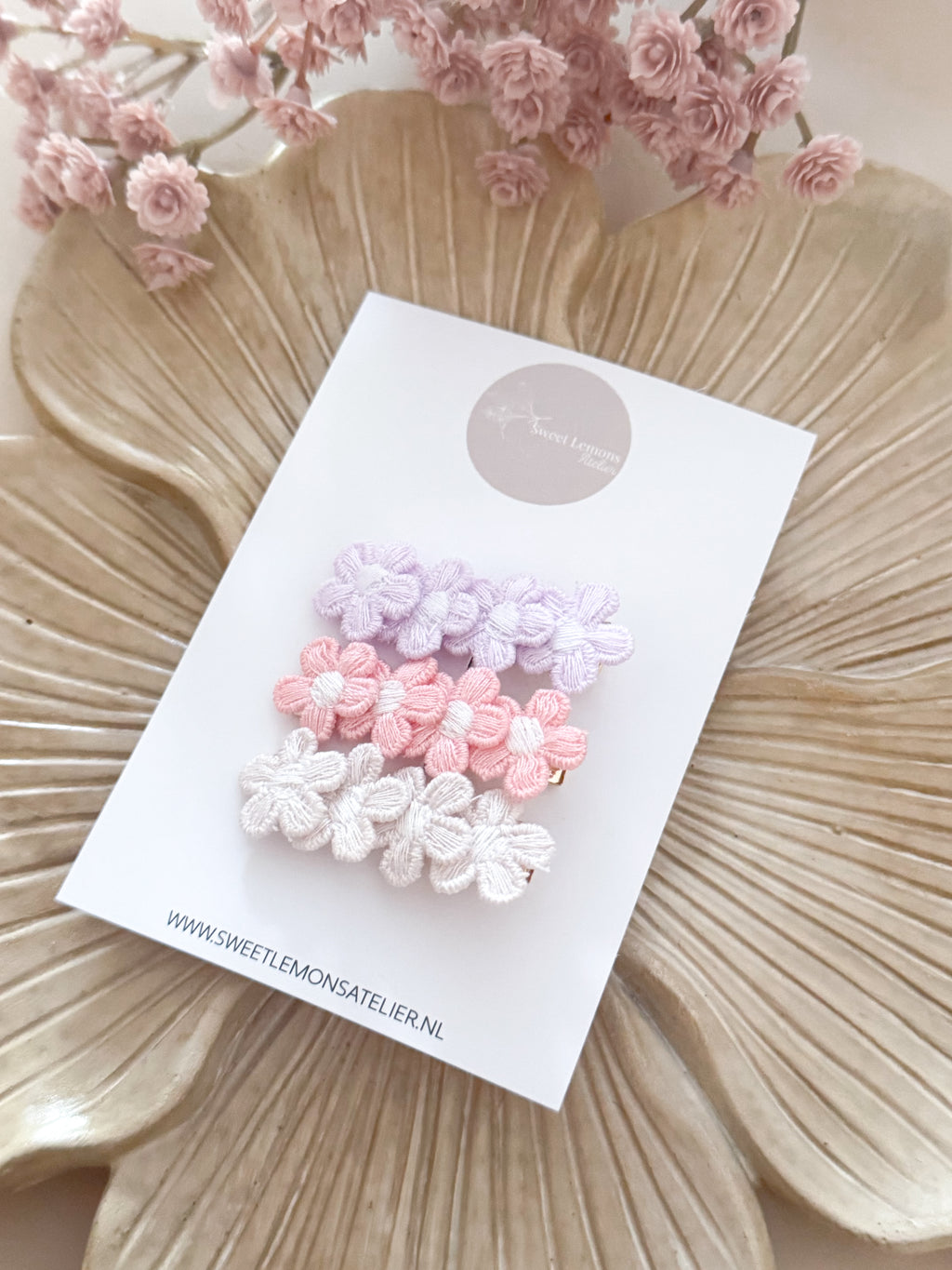 Haarspeldje Little Flowers - Lila