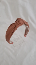 Haarband Ribbed Knot - Clay Pink