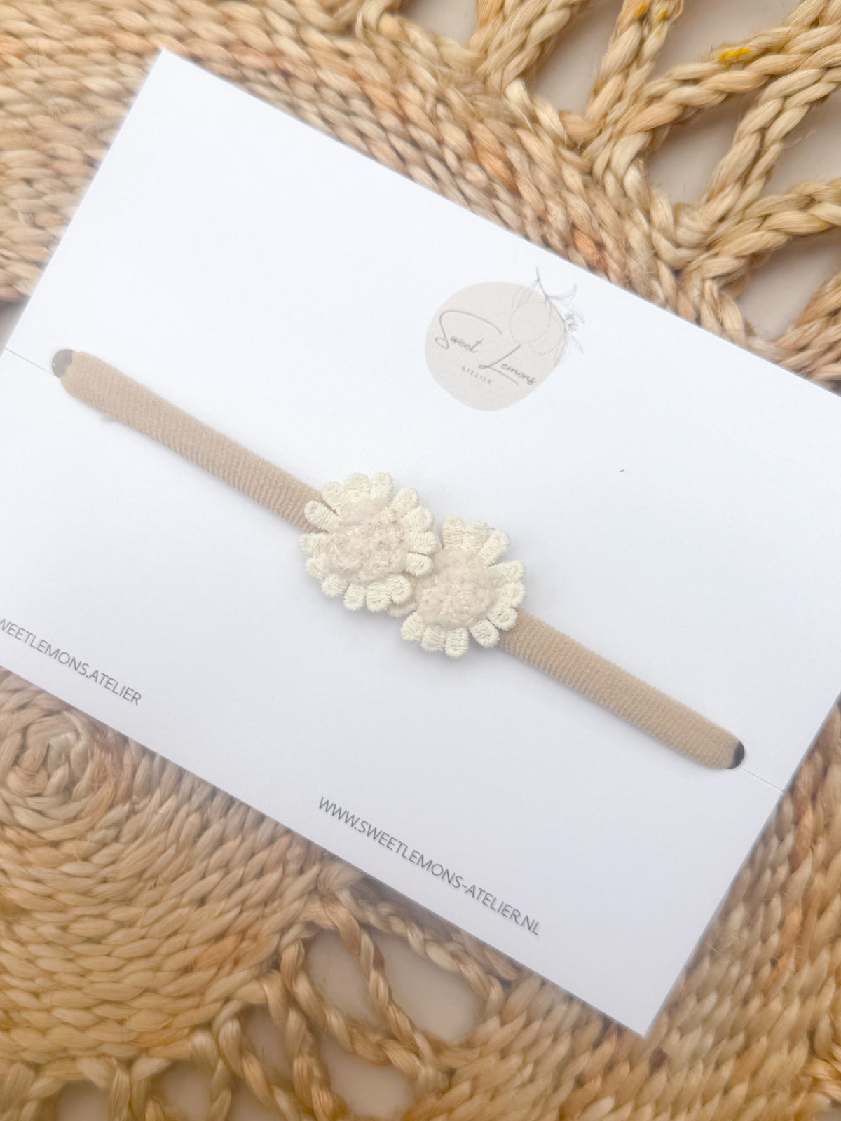 Haarband Cozy Flowers - Blush