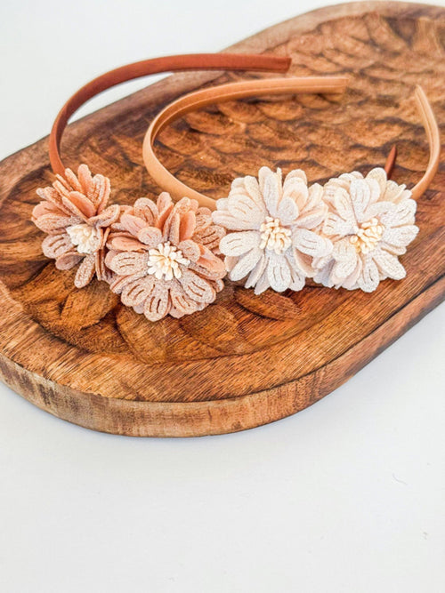 Diadeem Poppy - Beige