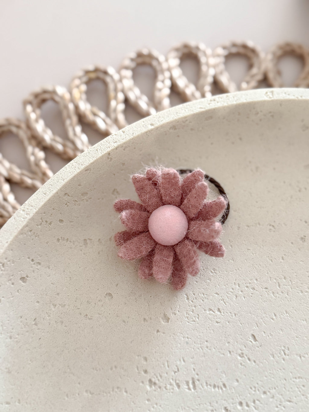 Haarelastiek Daisy - Oud Roze