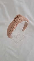 Haarband Ribbed Knot - Nude