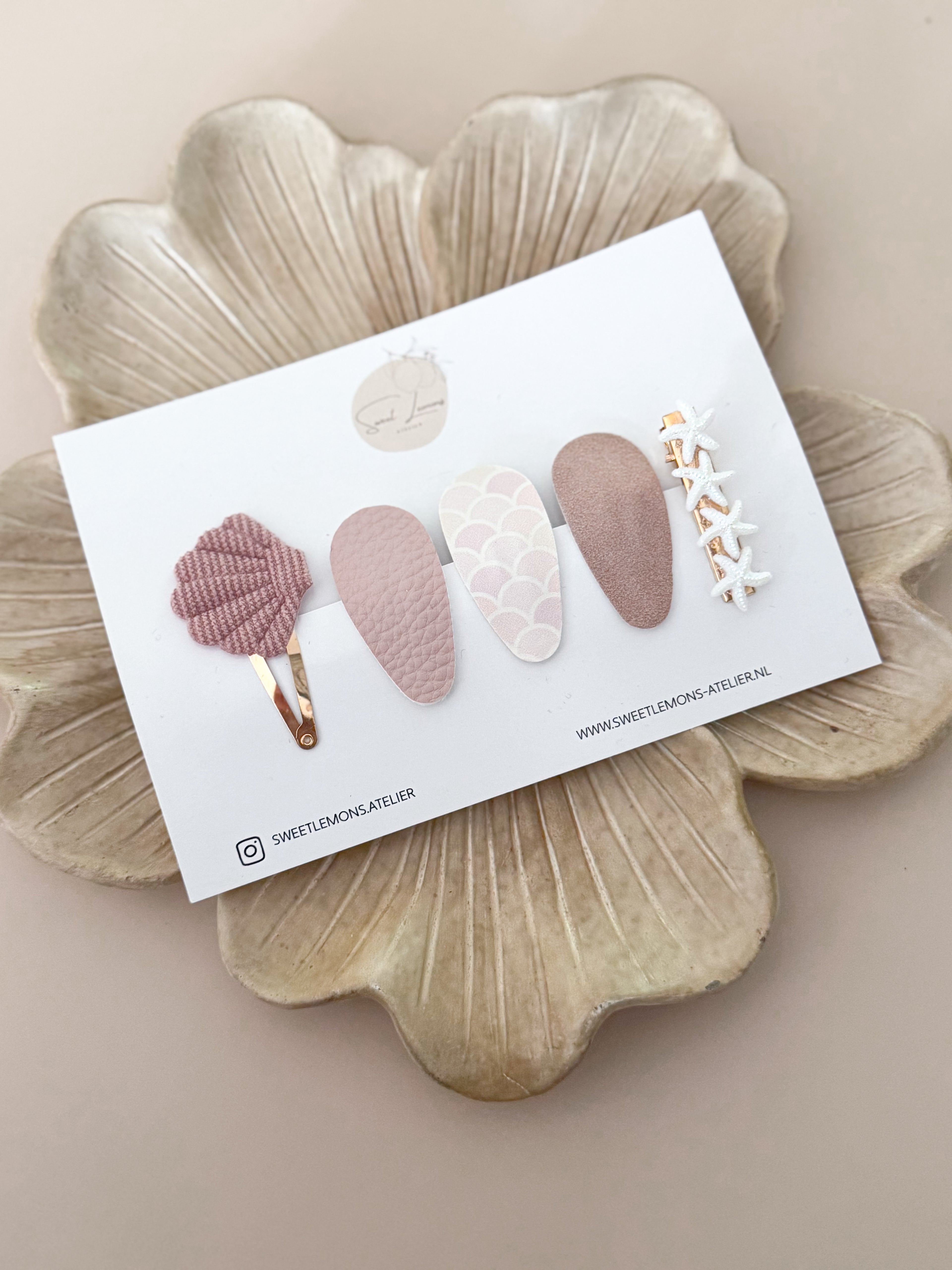 Klikklak Setje - Seashell Pink