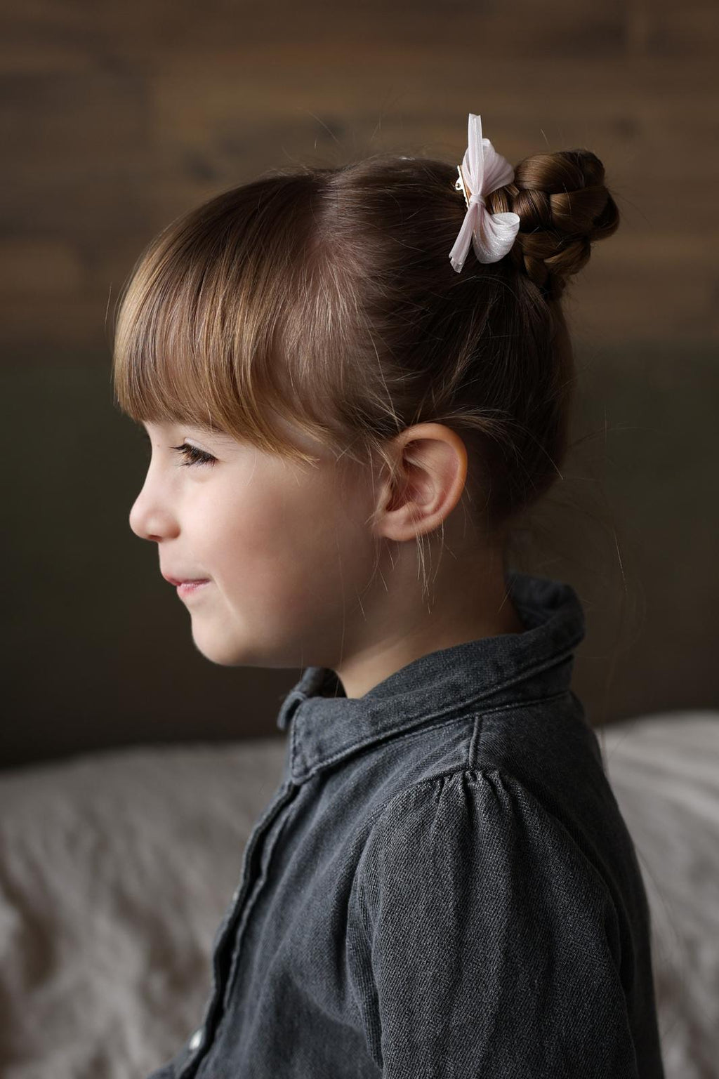 Haarspeldje Silk Bow - Crème