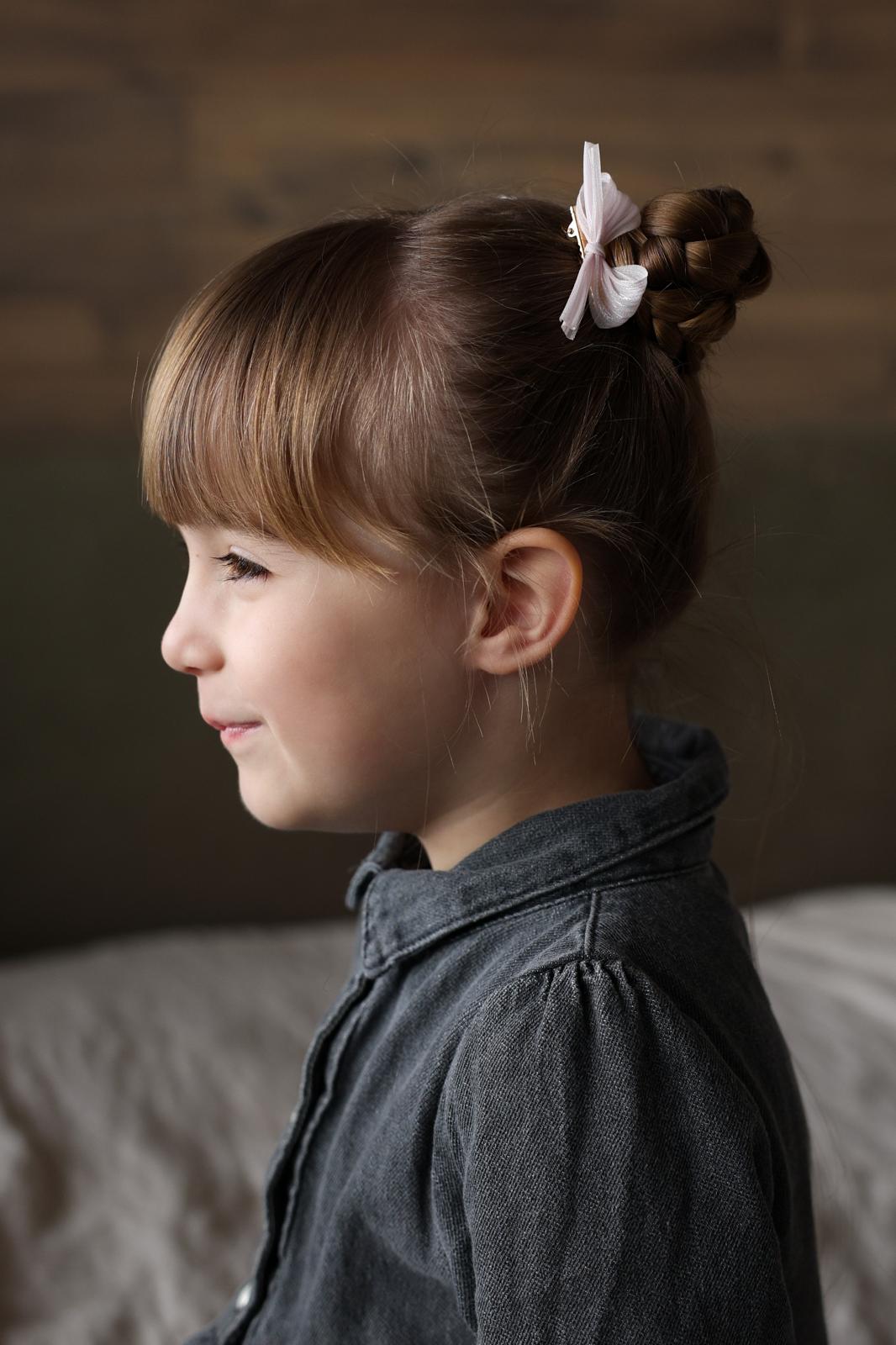 Haarspeldje Silk Bow - Crème