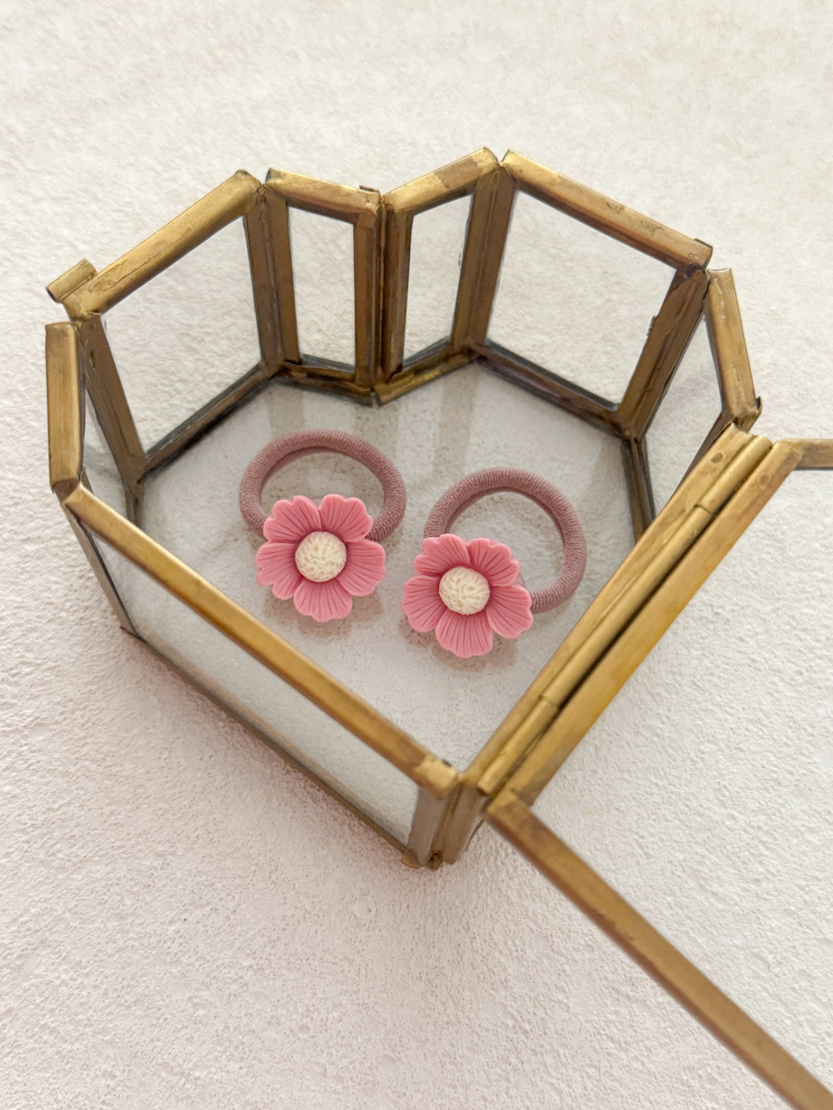 Haarelastiek Flowerly - Oud Roze