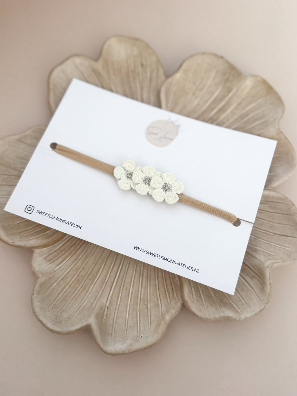 Haarband Blossom - Wit