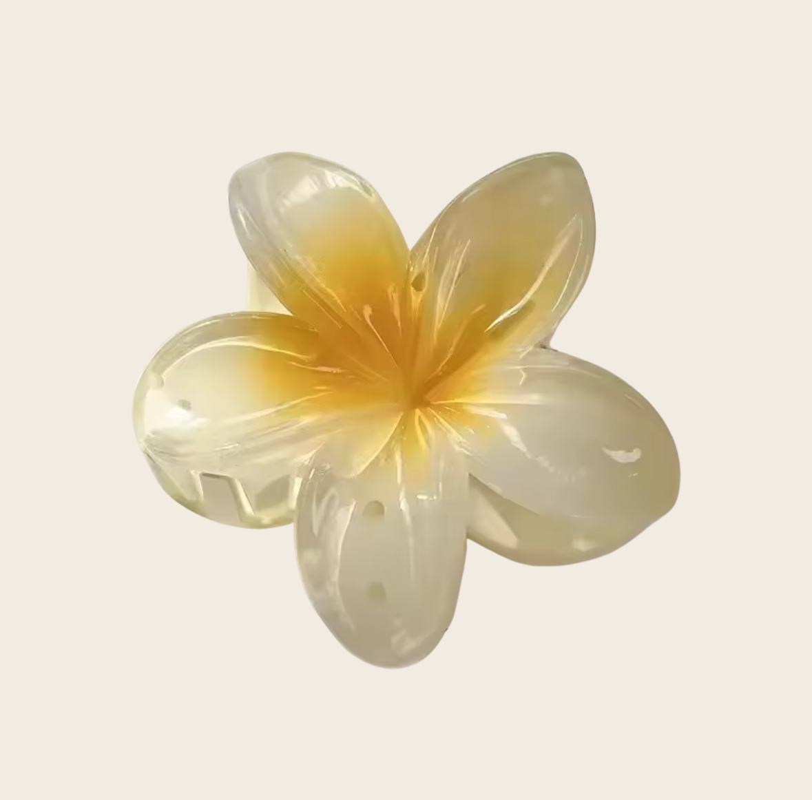 Haarclip Flowerly - Botergeel