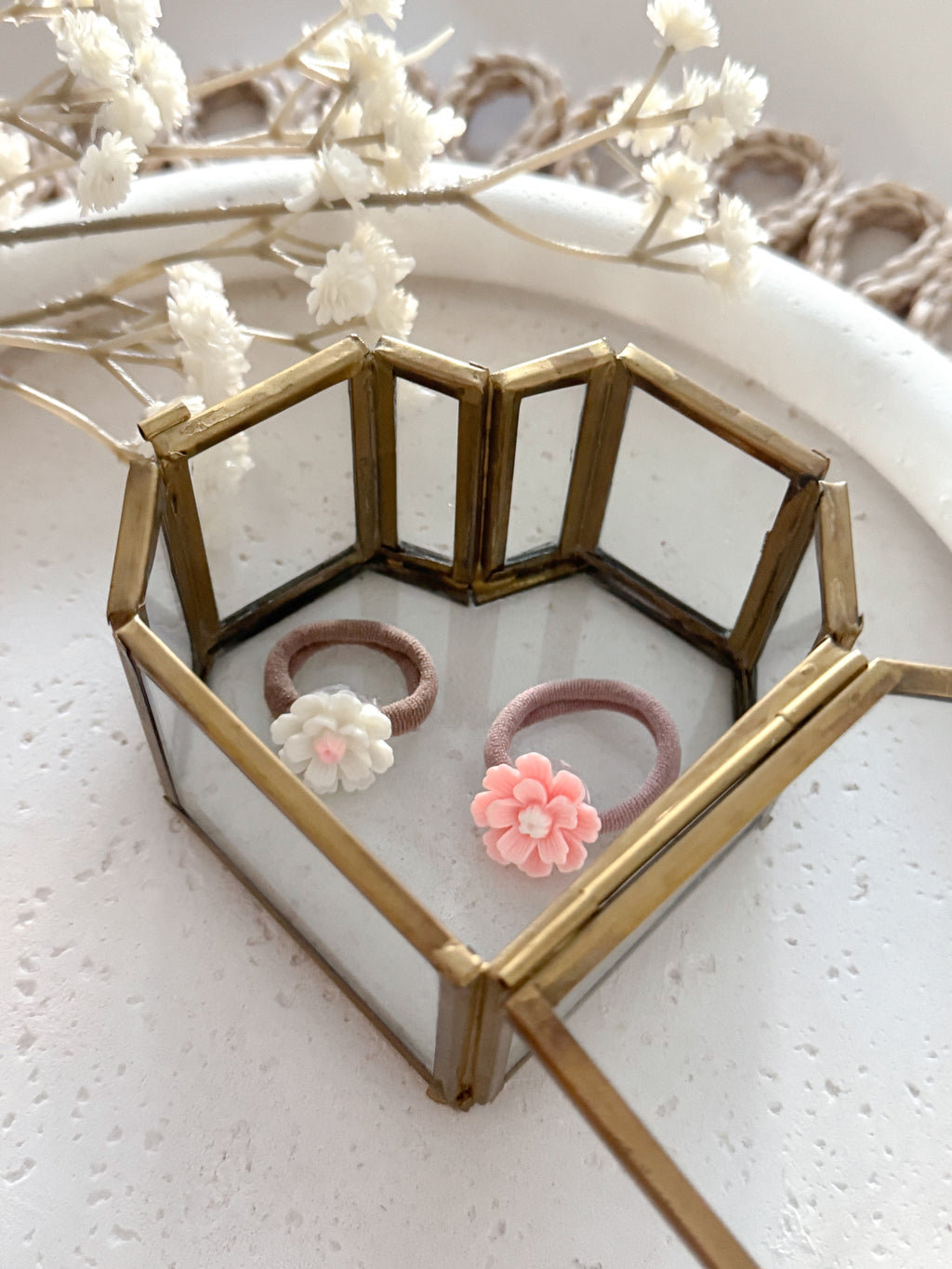 Haarelastiek Bloom - Wit