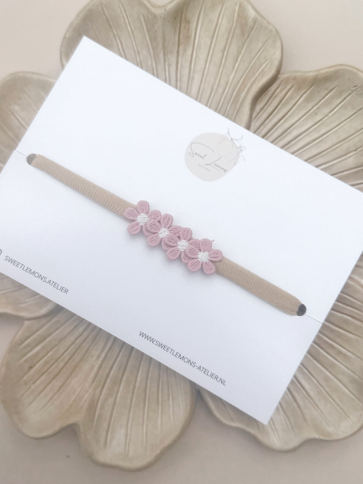 Haarband Little Flowers - Roze