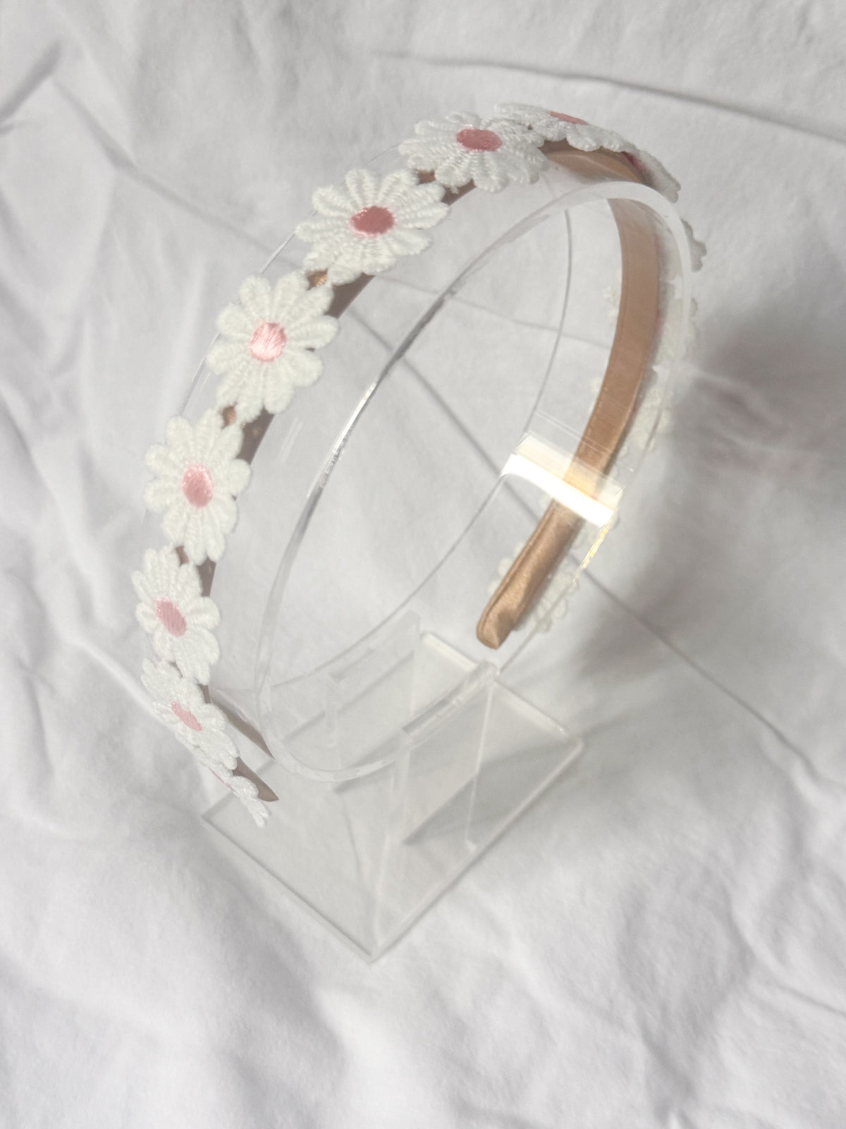 Diadeem Madelief - Licht Roze