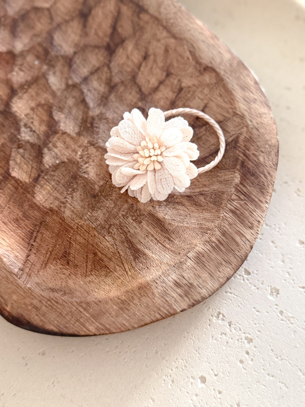 Haarelastiek Poppy - Crème