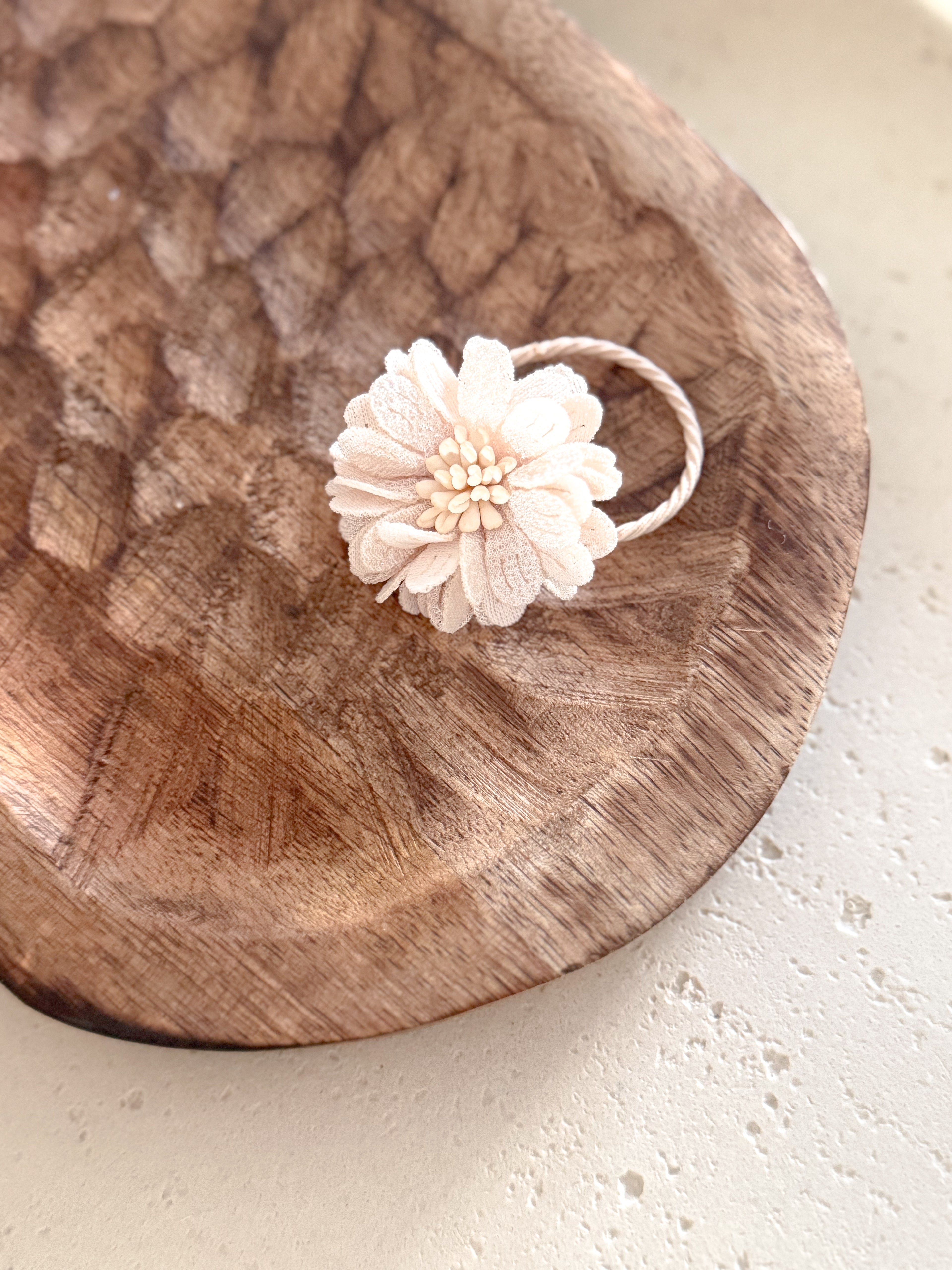 Haarelastiek Poppy - Crème