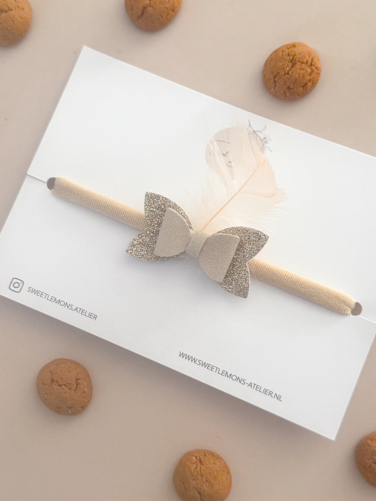 Haarband Sint Strik - Beige