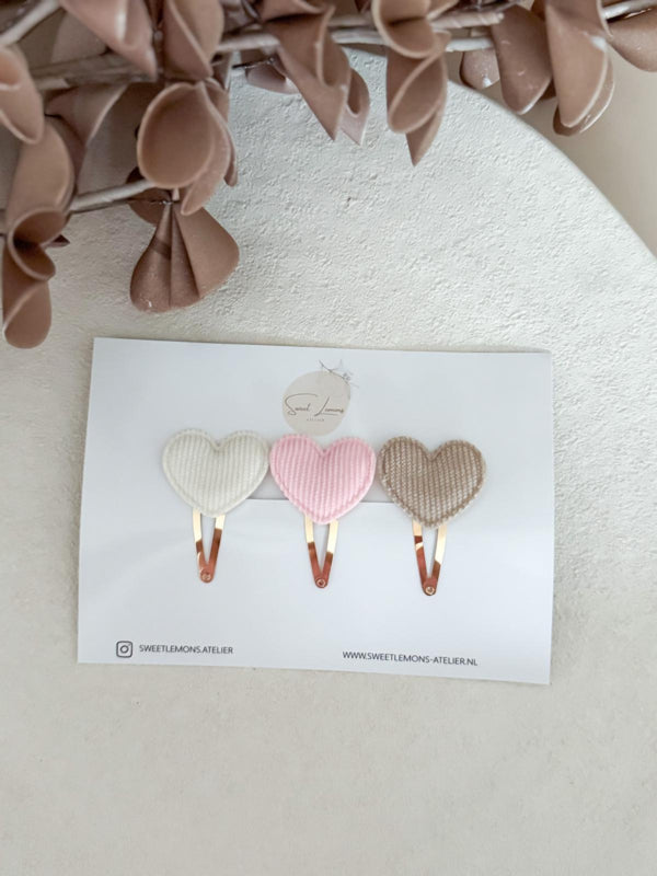Setje Haarspeldjes - Cuddle Hearts