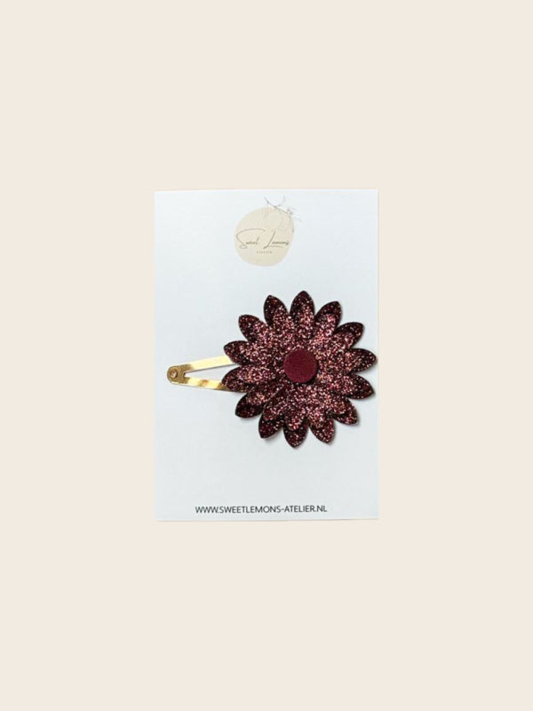 Haarspeldje Dahlia - Glitter Purple