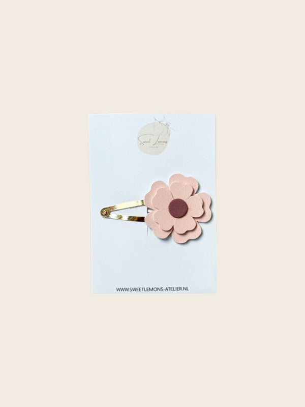 Haarspeldje Flowerly - Soft Pink