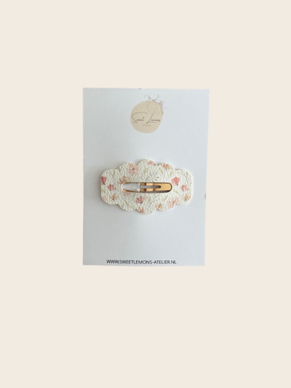 Bubbel Haarspeldje - Pink Flowers