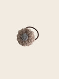 Haarelastiek Wool Flower - Brown