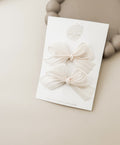 Haarspeldje Silk Bow - Crème