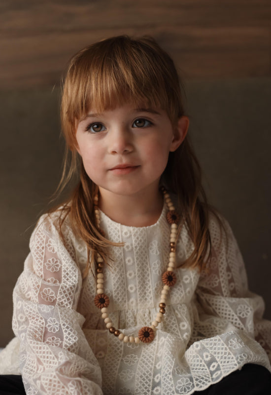 Kinderketting Madelief - Wit