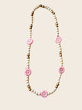 Kinderketting Madelief - Roze