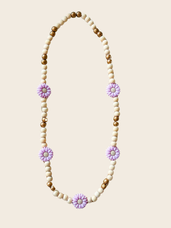 Kinderketting Madelief - Lila